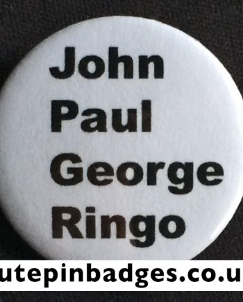 Beatles John Paul George Ringo Badge