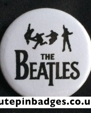 Beatles Silhouettes Pin Badge Button