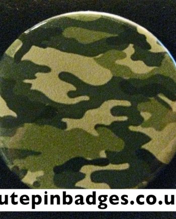 Artichoke Moss Camouflage Pin Badge Button