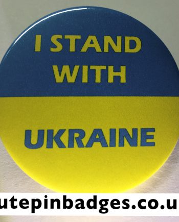 I Stand With Ukraine Pin Button Badge
