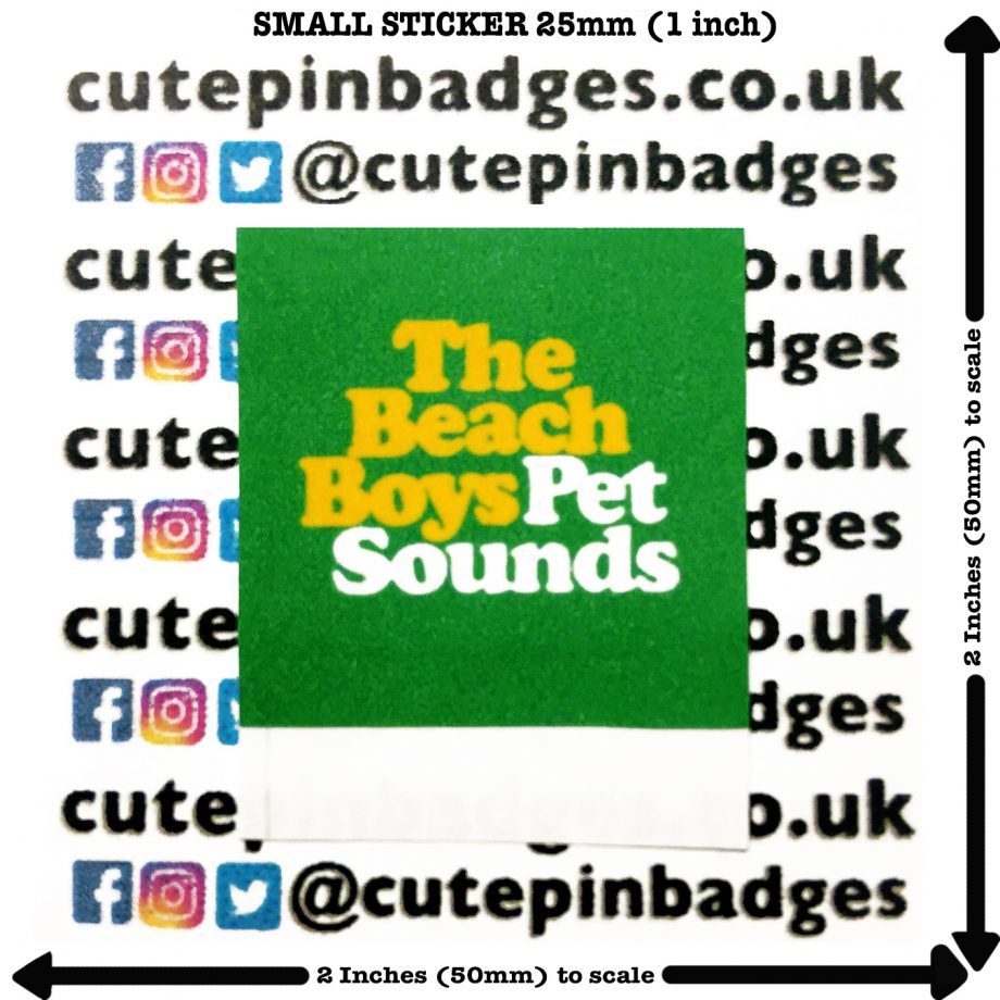 Beach Boys Pet Sounds Sticker Small 25mm